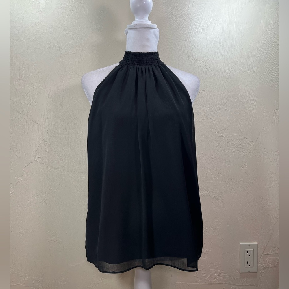 Halogen Black Halter Blouse